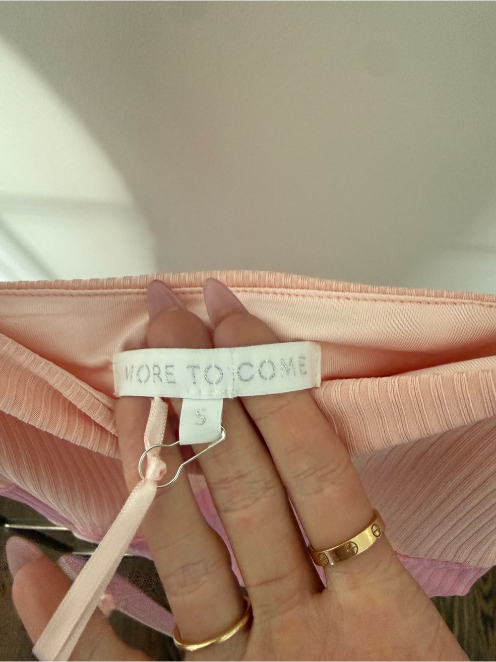 MORE TO COME Audrina Cami Mini Dress Pink Size Small - Picture 3 of 5